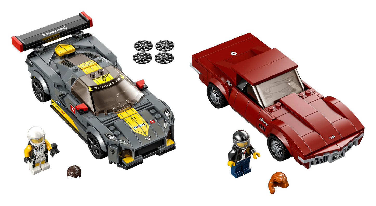 LEGO® Speed Champions Chevrolet Corvette C8.R Rennwagen und 1969 Chevrolet Corvette (76903)