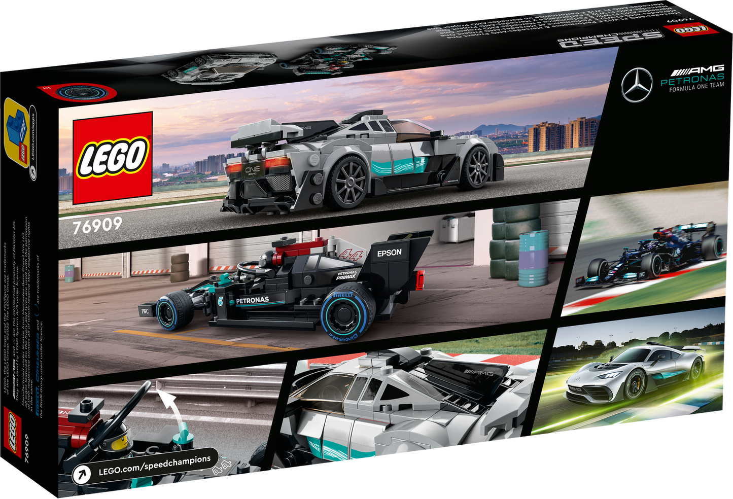 LEGO® Speed Champions Mercedes-AMG F1 W12 E Performance & Mercedes-AMG Project One