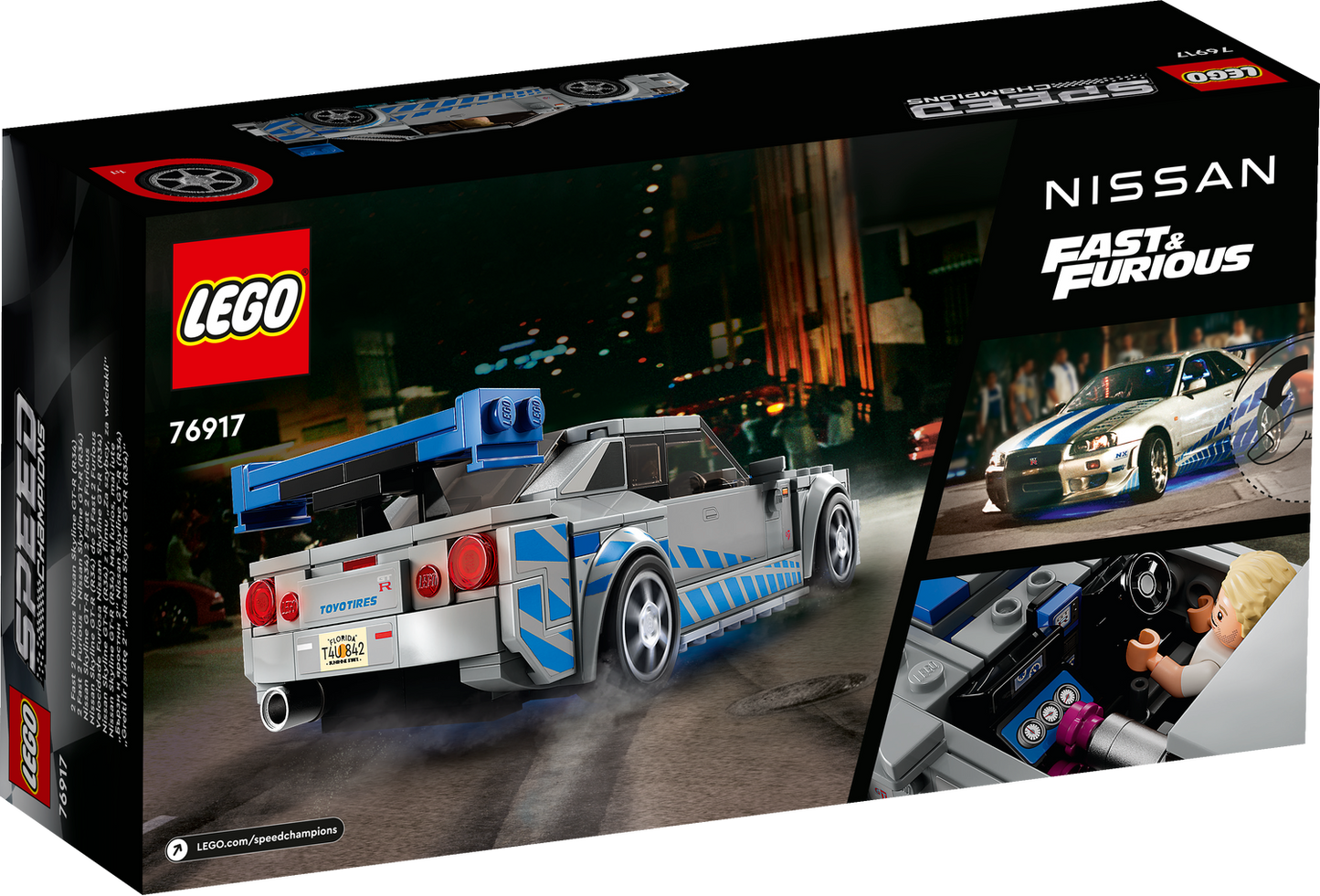 LEGO® Speed Champions 76917 2 Fast 2 Furious Nissan Skyline GT-R (R34)