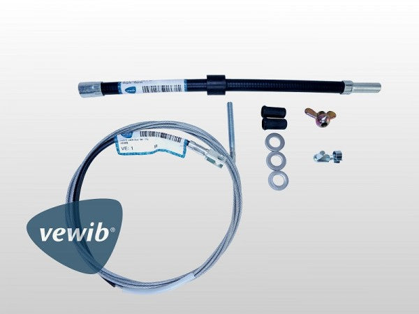 Vewib Kupplungsseilset mit Montageteilen / Kupplungszug – für VW T2a  (9/67–9/70) - Vergl.nr 211 798 335 T2A