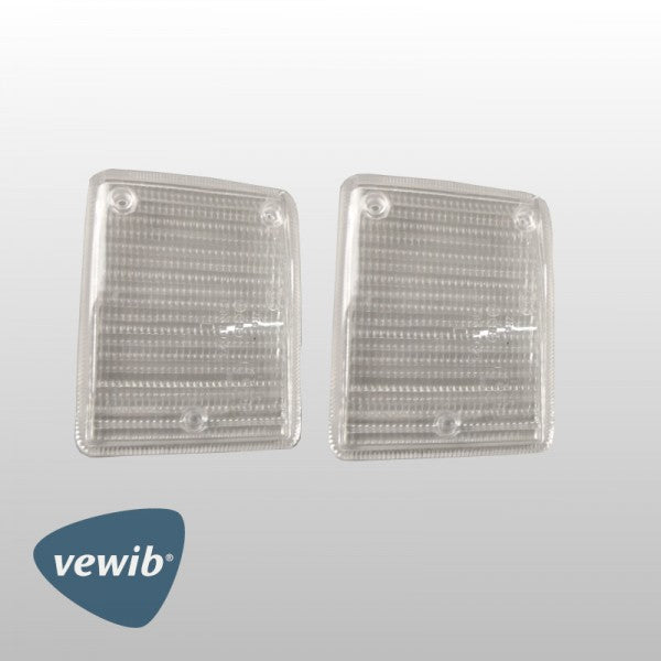 Paar Blinkergläser für VW T2b Bus | Weiß | VEWIB | Vergl.nr. 211 953 141