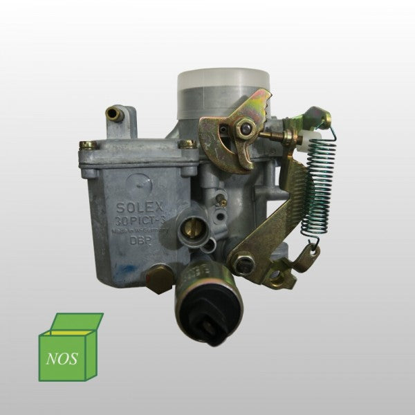 Vergaser Solex 30 PICT-3 | 12V mit Heizspule & Leerlaufabschaltventil - für VW Käfer & Co. | NOS | Vergl.nr. 111 129 029 NOS