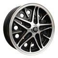 SSP Cosmic Felgensatz 5.5x15'' ET20 5x112 schwarz / poliert mit ABE - für T2 & T3
